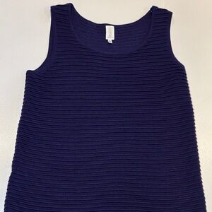 J. Jones New York Ribbed Navy Tank Top -41sku